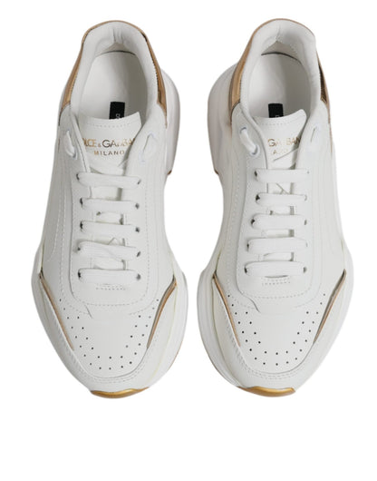 Dolce & Gabbana White Gold Daymaster Low Top Sneakers Shoes – EU36.5/US6 par Dolce & Gabbana | Disponible sur Sandy Store ByNet