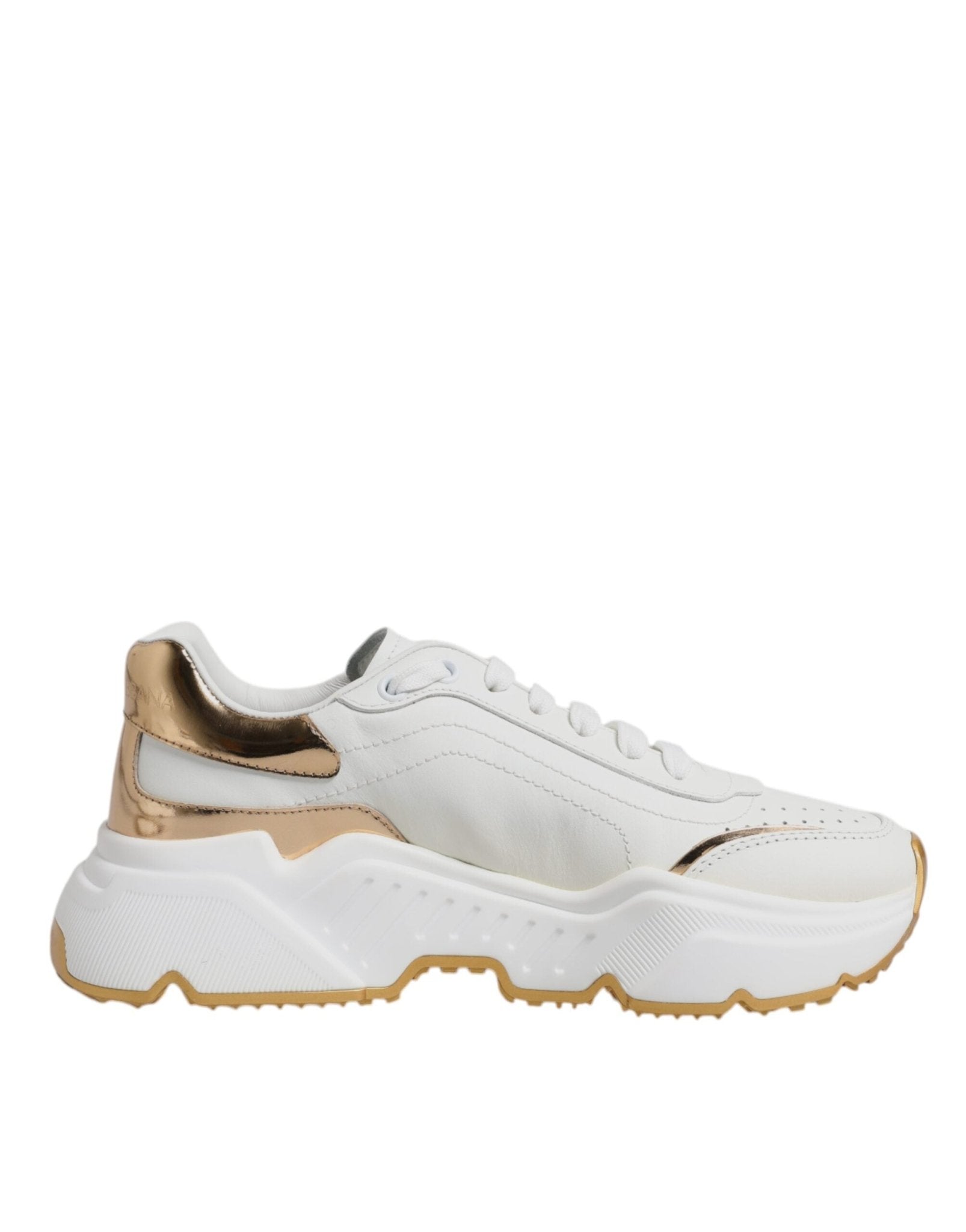 Dolce & Gabbana White Gold Daymaster Low Top Sneakers Shoes – EU36.5/US6 par Dolce & Gabbana | Disponible sur Sandy Store ByNet
