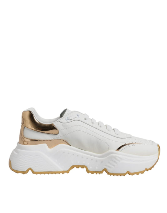 Dolce & Gabbana White Gold Daymaster Low Top Sneakers Shoes – EU36.5/US6 par Dolce & Gabbana | Disponible sur Sandy Store ByNet