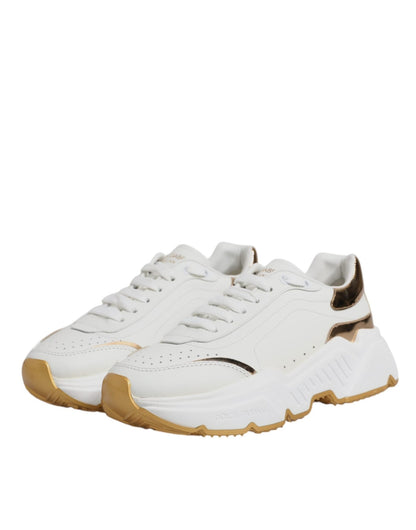 Dolce & Gabbana White Gold Daymaster Low Top Sneakers Shoes – EU36.5/US6 par Dolce & Gabbana | Disponible sur Sandy Store ByNet