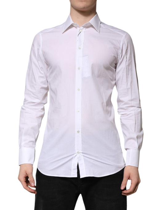 Dolce & Gabbana White GOLD Long Sleeves Dress Formal Shirt – IT39 | S par Dolce & Gabbana | Disponible sur Sandy Store ByNet