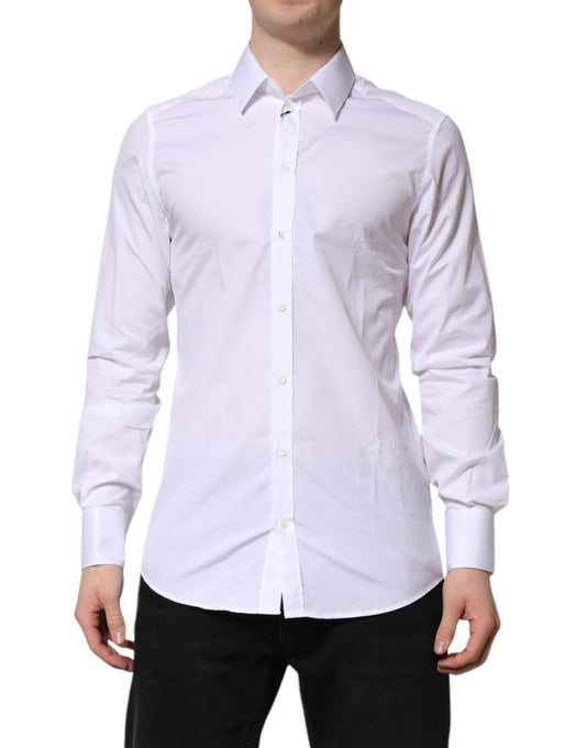 Dolce & Gabbana White GOLD Long Sleeves Dress Formal Shirt – IT40 | M par Dolce & Gabbana | Disponible sur Sandy Store ByNet