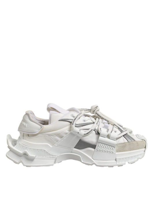Dolce & Gabbana White Gray Low Top Space Sneakers Shoes – EU40.5/US7.5 par Dolce & Gabbana | Disponible sur Sandy Store ByNet