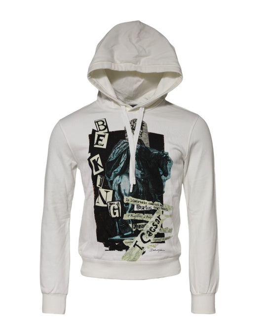 Dolce & Gabbana White King Caesar Hooded Sweatshirt Sweater – IT44 | XS par Dolce & Gabbana | Disponible sur Sandy Store ByNet