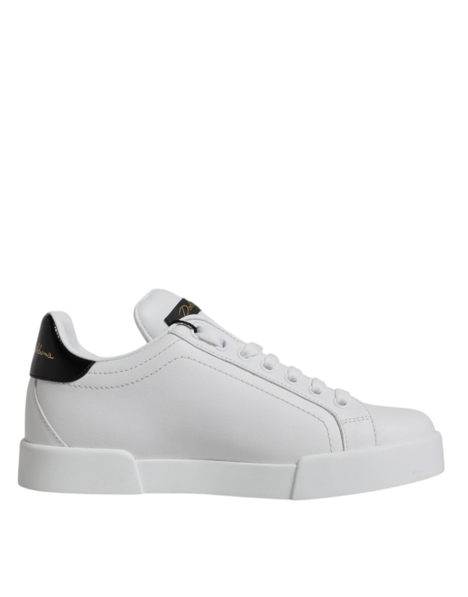 Dolce & Gabbana White Leather Classic Low Top Sneakers Shoes – EU35.5/US5 par Dolce & Gabbana | Disponible sur Sandy Store ByNet