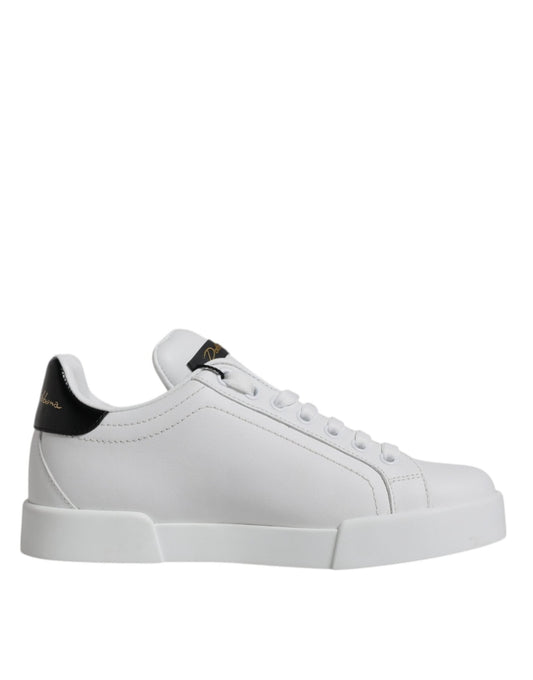 Dolce & Gabbana White Leather Classic Low Top Sneakers Shoes – EU35.5/US5 par Dolce & Gabbana | Disponible sur Sandy Store ByNet