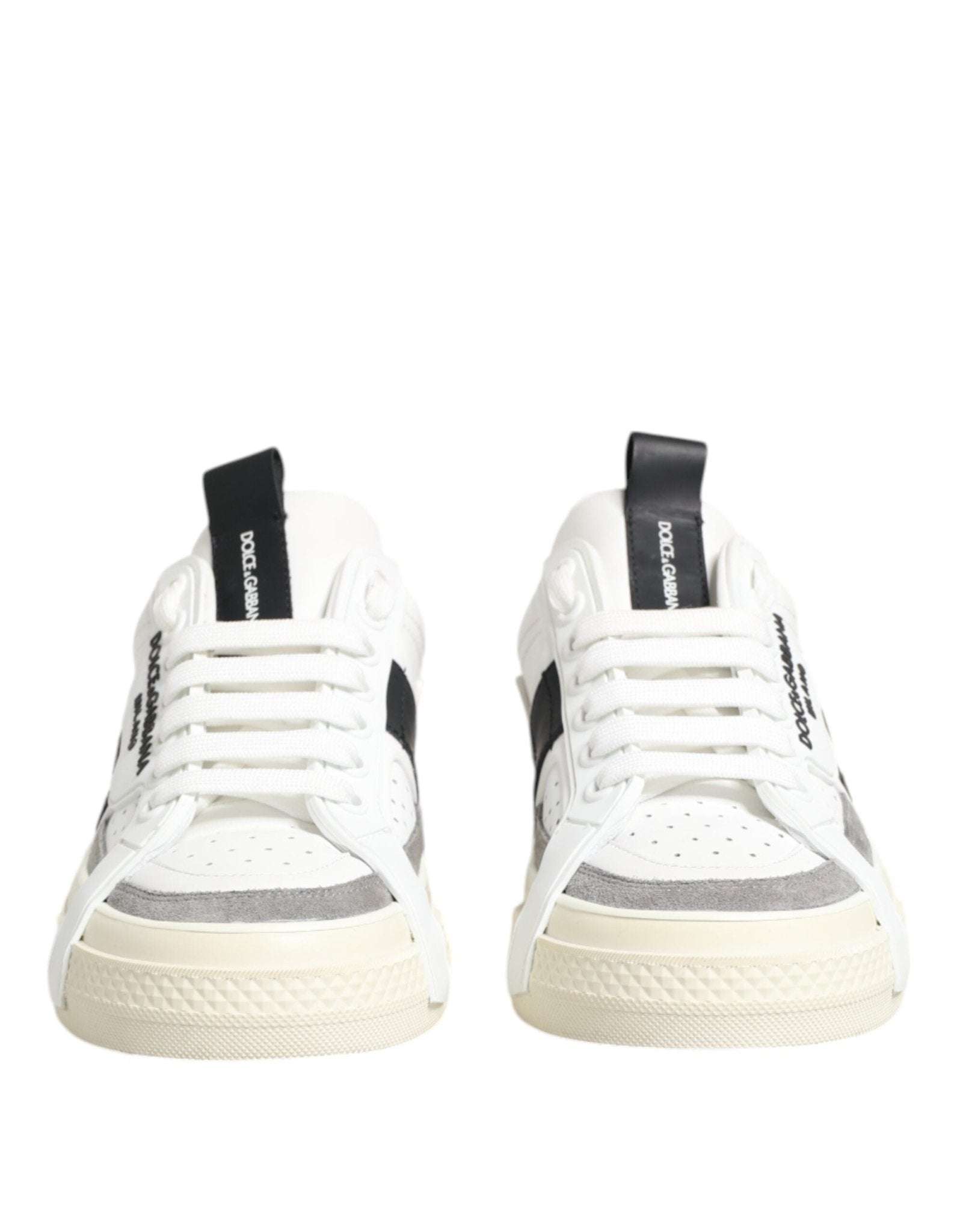 Dolce & Gabbana White Leather Custom 2.Zero Sneakers Shoes – EU40/US9.5 par Dolce & Gabbana | Disponible sur Sandy Store ByNet
