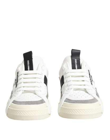 Dolce & Gabbana White Leather Custom 2.Zero Sneakers Shoes – EU40/US9.5 par Dolce & Gabbana | Disponible sur Sandy Store ByNet