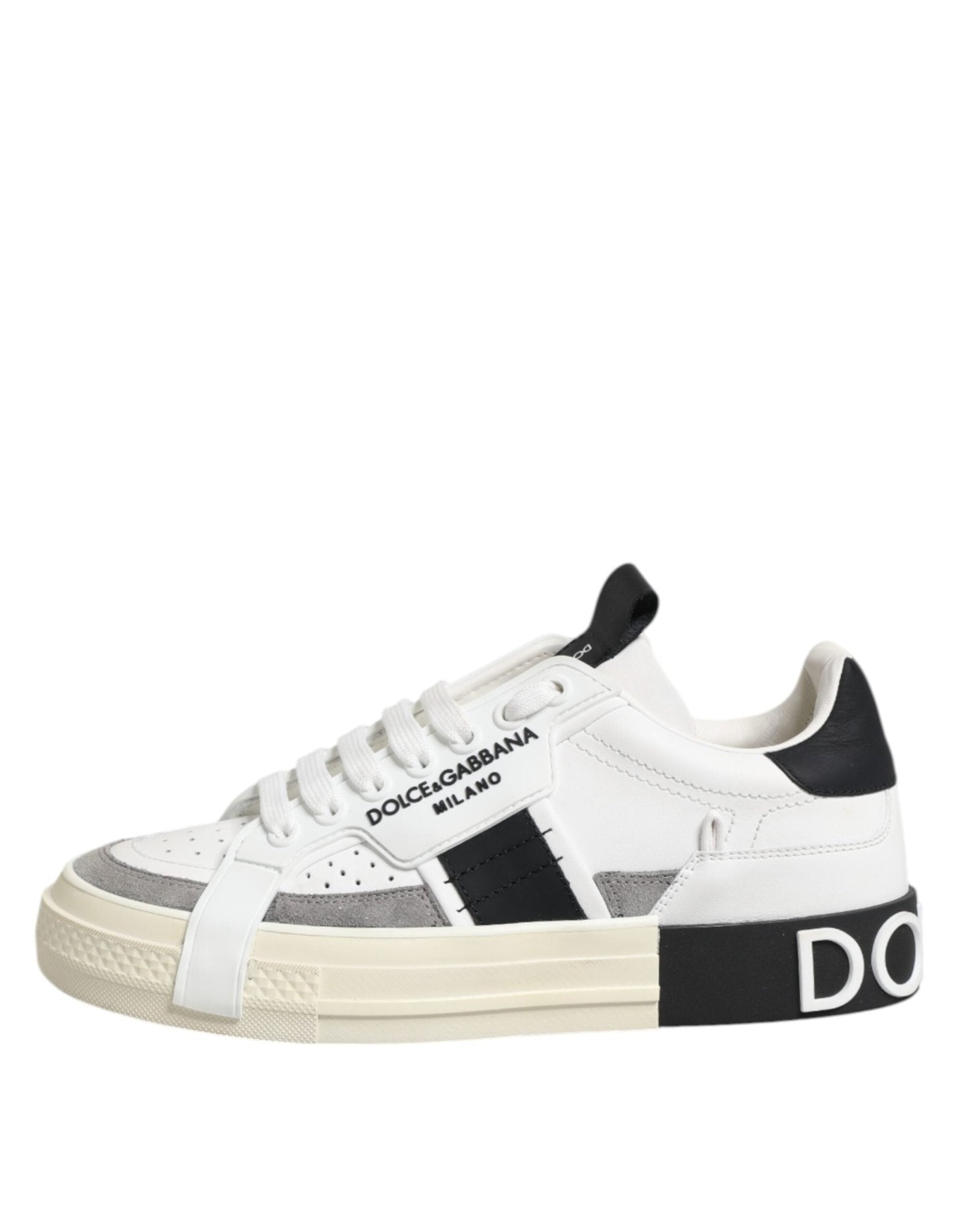 Dolce & Gabbana White Leather Custom 2.Zero Sneakers Shoes – EU40/US9.5 par Dolce & Gabbana | Disponible sur Sandy Store ByNet
