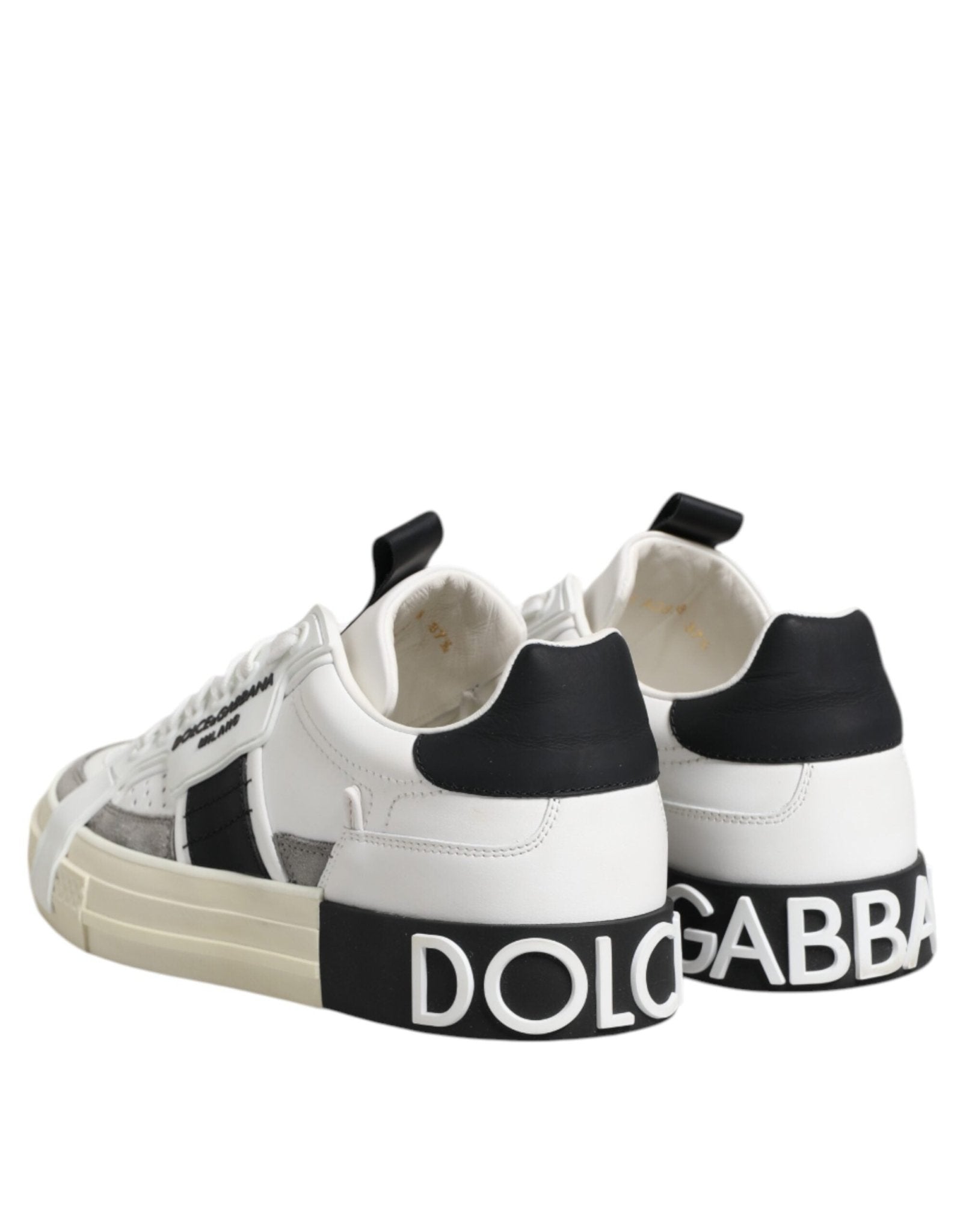 Dolce & Gabbana White Leather Custom 2.Zero Sneakers Shoes – EU40/US9.5 par Dolce & Gabbana | Disponible sur Sandy Store ByNet