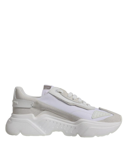 Dolce & Gabbana White Leather Daymaster Low Top Sneakers Shoes – EU39/US6 par Dolce & Gabbana | Disponible sur Sandy Store ByNet