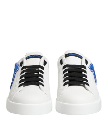 Dolce & Gabbana White Leather DG Logo Low Top Sneakers Shoes – EU40/US7 par Dolce & Gabbana | Disponible sur Sandy Store ByNet