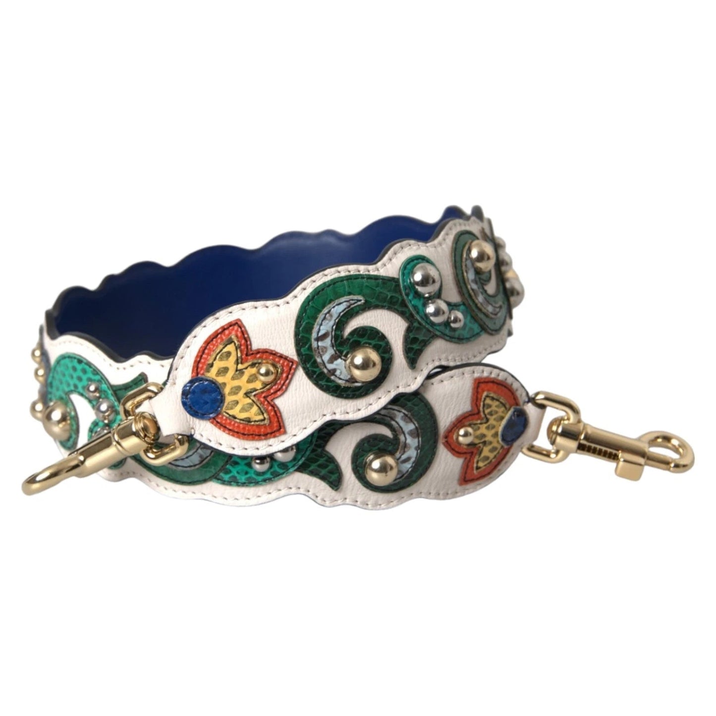 Dolce & Gabbana White Leather Handbag Belt Accessory Shoulder Strap – par Dolce & Gabbana | Disponible sur Sandy Store ByNet