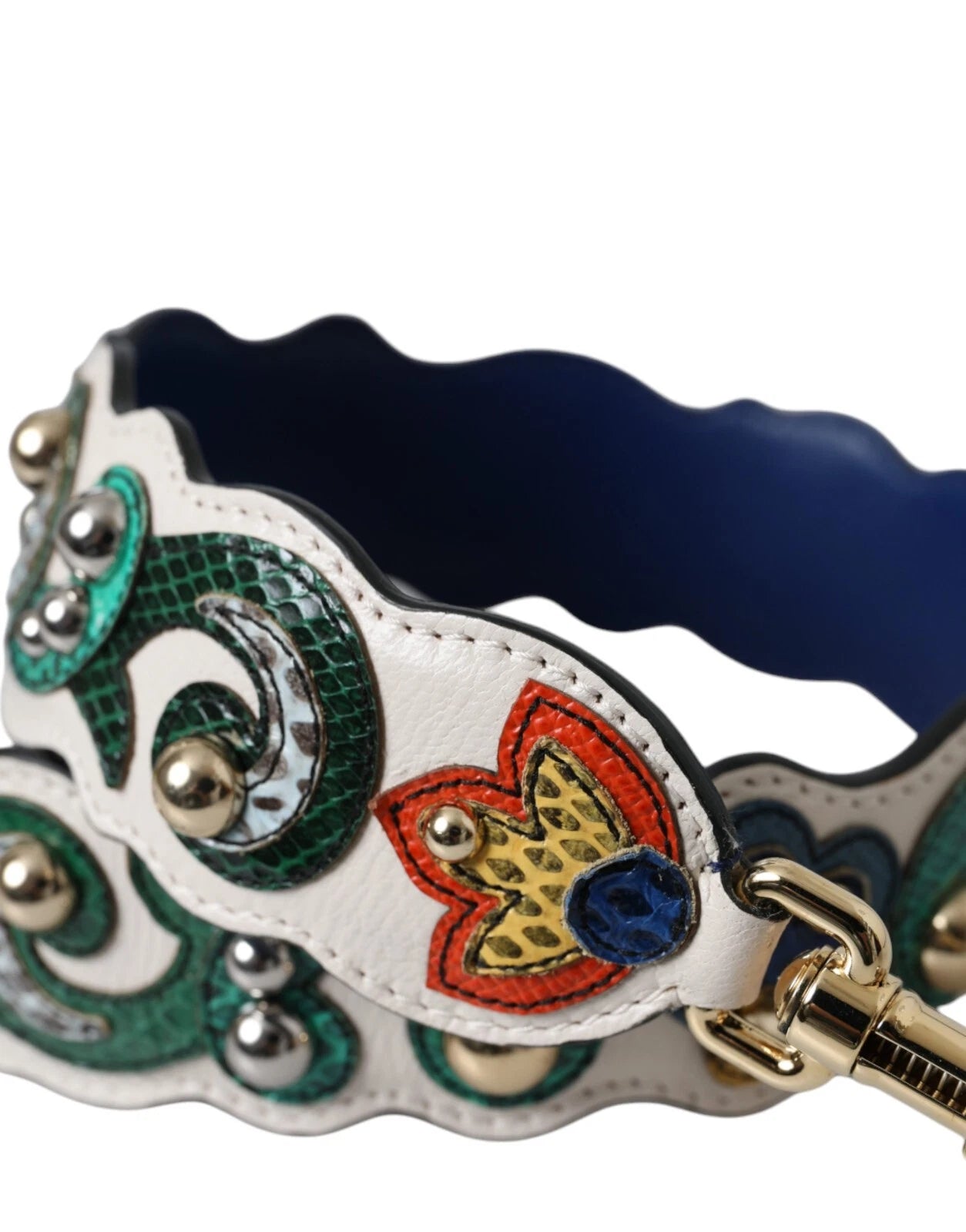 Dolce & Gabbana White Leather Handbag Belt Accessory Shoulder Strap – par Dolce & Gabbana | Disponible sur Sandy Store ByNet