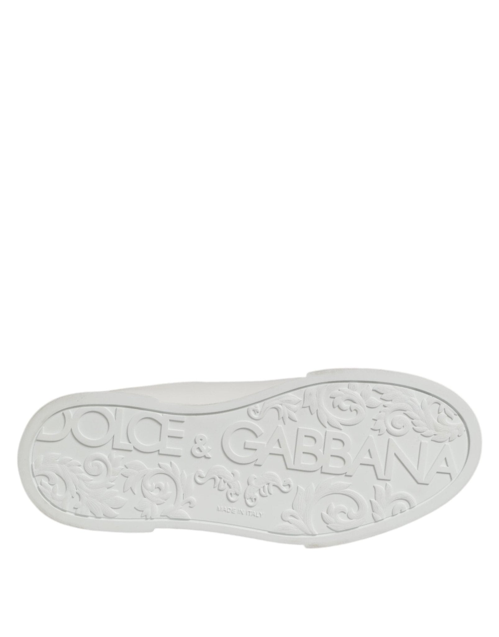 Dolce & Gabbana White Leather Lace Up Low Top Sneakers Shoes – EU39/US6 par Dolce & Gabbana | Disponible sur Sandy Store ByNet