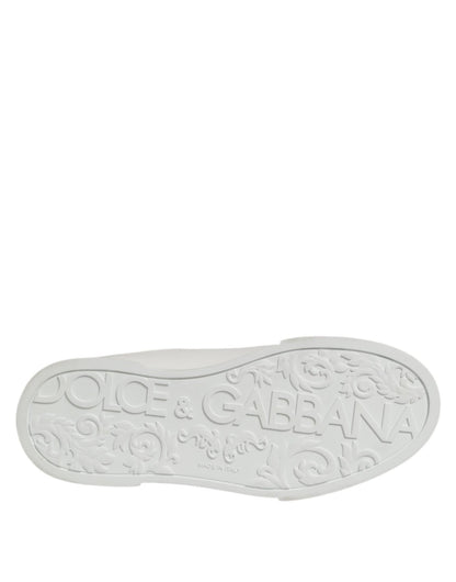 Dolce & Gabbana White Leather Lace Up Low Top Sneakers Shoes – EU39/US6 par Dolce & Gabbana | Disponible sur Sandy Store ByNet