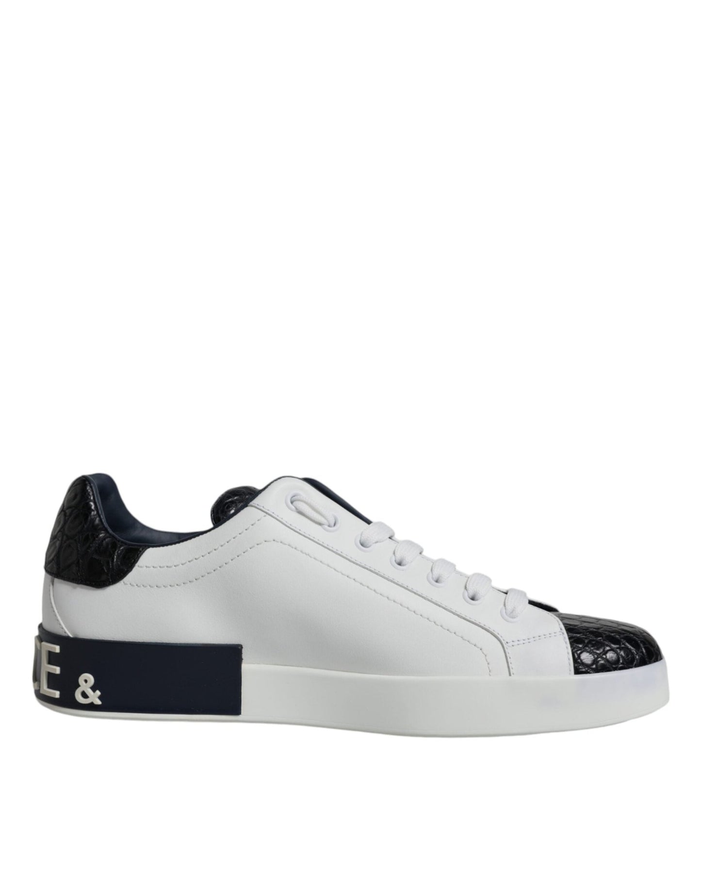 Dolce & Gabbana White Leather Logo Portofino Sneaker Shoes – EU39/US6 par Dolce & Gabbana | Disponible sur Sandy Store ByNet