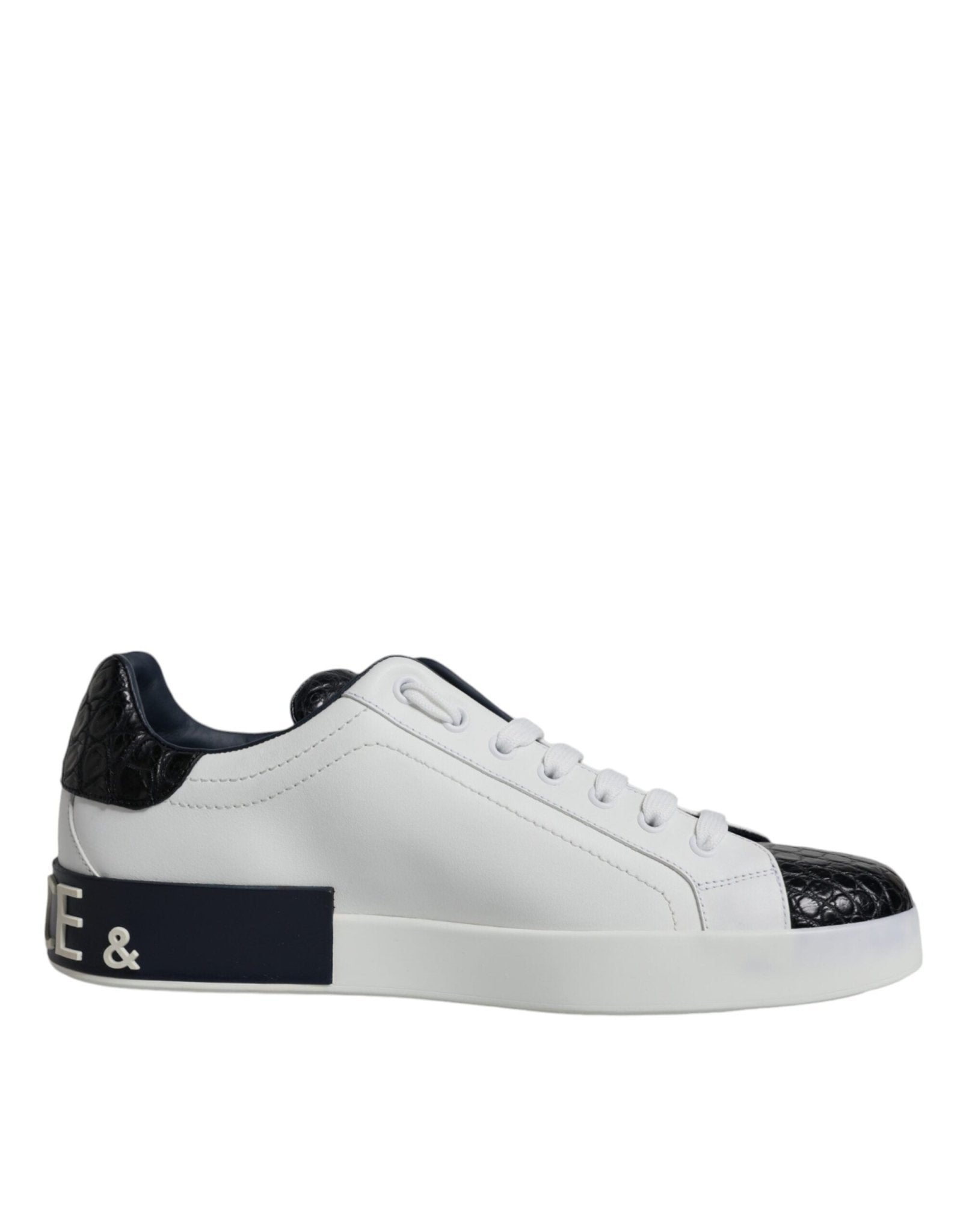 Dolce & Gabbana White Leather Logo Portofino Sneaker Shoes – EU39/US6 par Dolce & Gabbana | Disponible sur Sandy Store ByNet