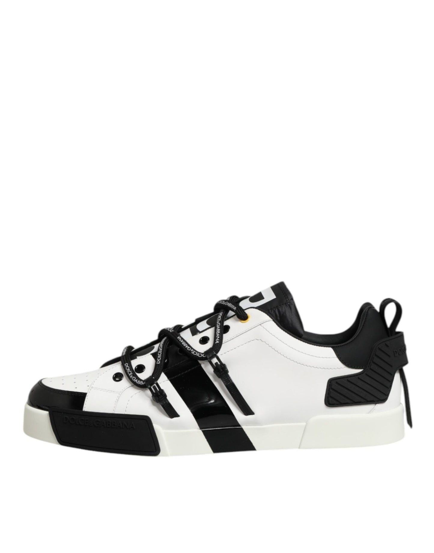 Dolce & Gabbana White Leather Logo Portofino Sneakers Shoes – EU40/US7 par Dolce & Gabbana | Disponible sur Sandy Store ByNet