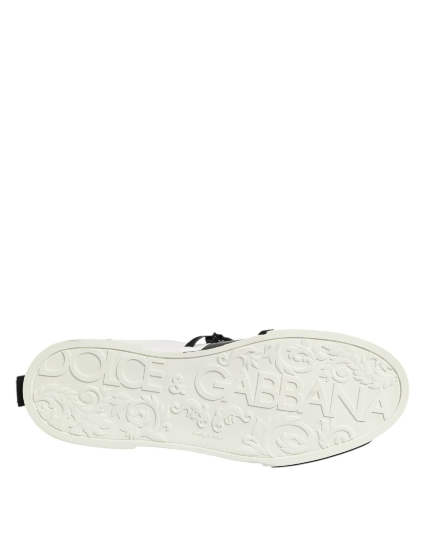 Dolce & Gabbana White Leather Logo Portofino Sneakers Shoes – EU40/US7 par Dolce & Gabbana | Disponible sur Sandy Store ByNet