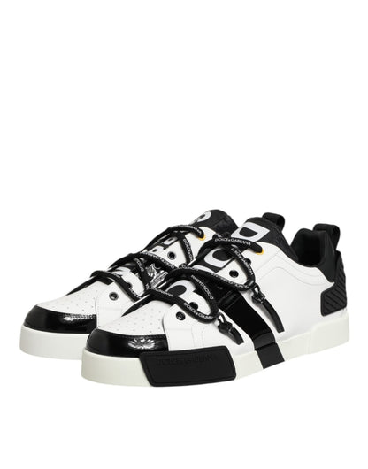 Dolce & Gabbana White Leather Logo Portofino Sneakers Shoes – EU40/US7 par Dolce & Gabbana | Disponible sur Sandy Store ByNet