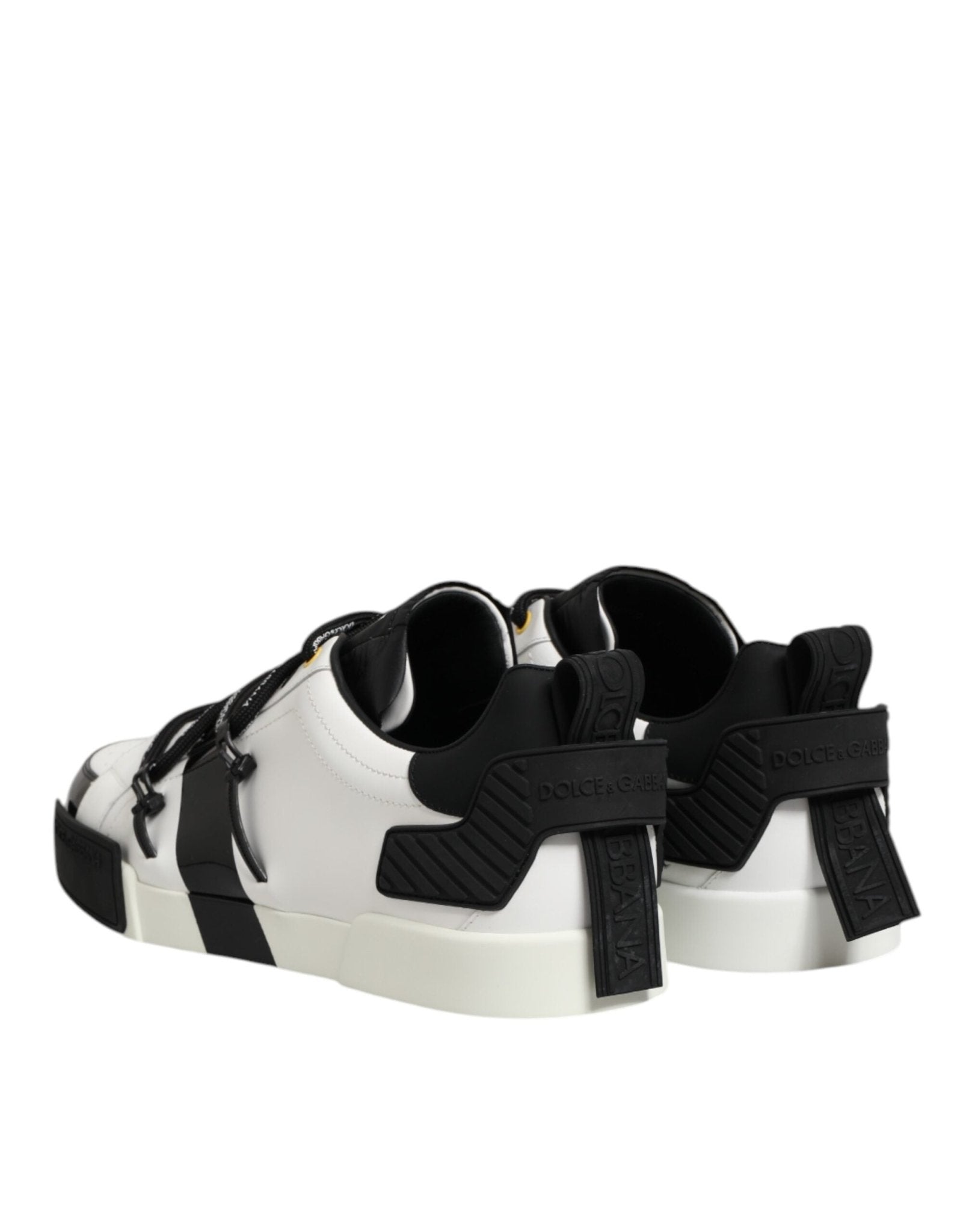 Dolce & Gabbana White Leather Logo Portofino Sneakers Shoes – EU40/US7 par Dolce & Gabbana | Disponible sur Sandy Store ByNet