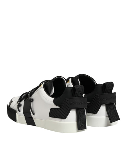 Dolce & Gabbana White Leather Logo Portofino Sneakers Shoes – EU40/US7 par Dolce & Gabbana | Disponible sur Sandy Store ByNet