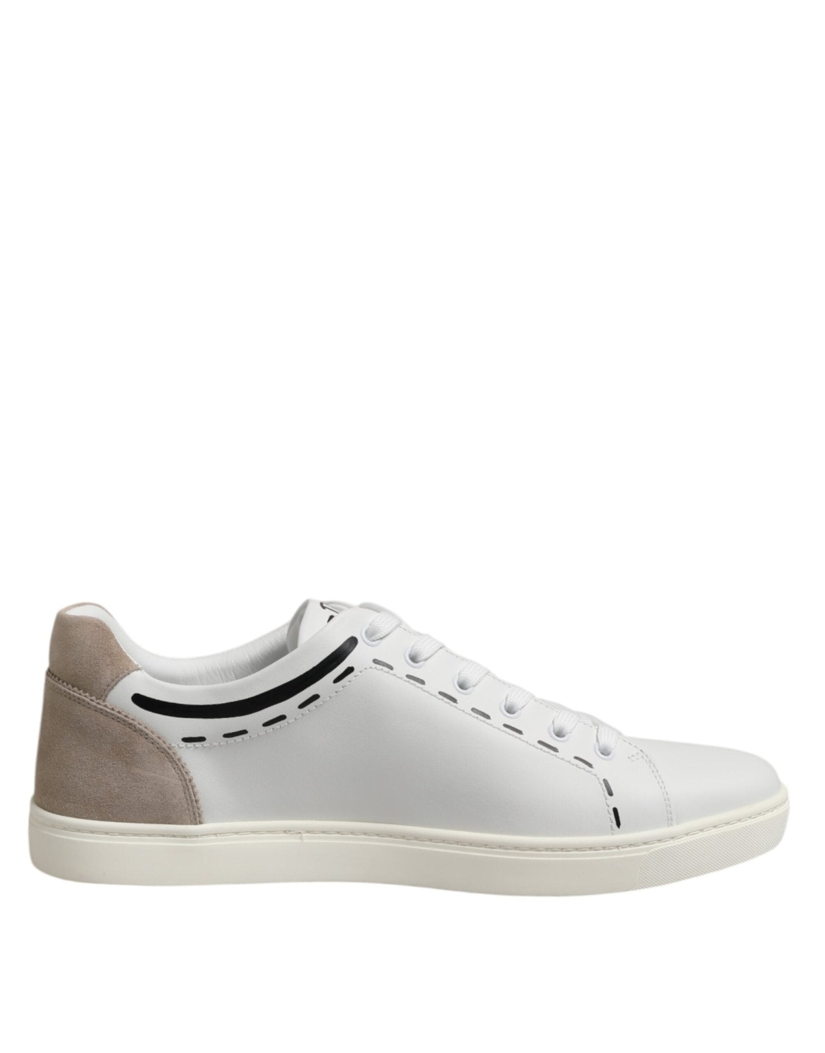 Dolce & Gabbana White Leather MILANO Low Top Sneakers Shoes – EU44/US11 par Dolce & Gabbana | Disponible sur Sandy Store ByNet