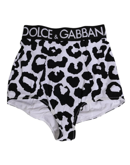 Dolce & Gabbana White Leopard Nylon High Waist Girdle Underwear – IT2 | S par Dolce & Gabbana | Disponible sur Sandy Store ByNet