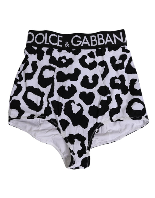 Dolce & Gabbana White Leopard Nylon High Waist Girdle Underwear – IT2 | S par Dolce & Gabbana | Disponible sur Sandy Store ByNet