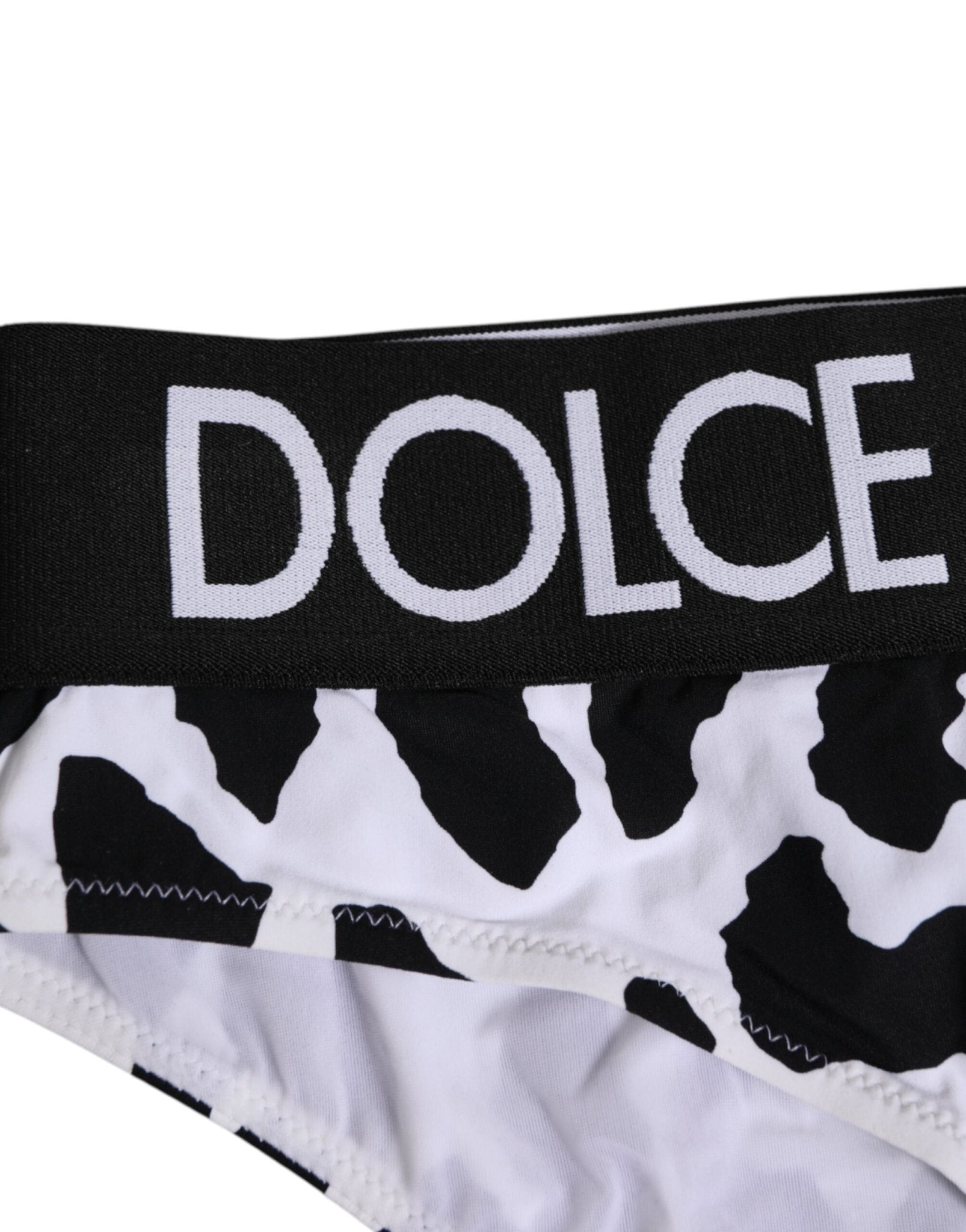 Dolce & Gabbana White Leopard Nylon High Waist Panty Underwear – IT2 | S par Dolce & Gabbana | Disponible sur Sandy Store ByNet