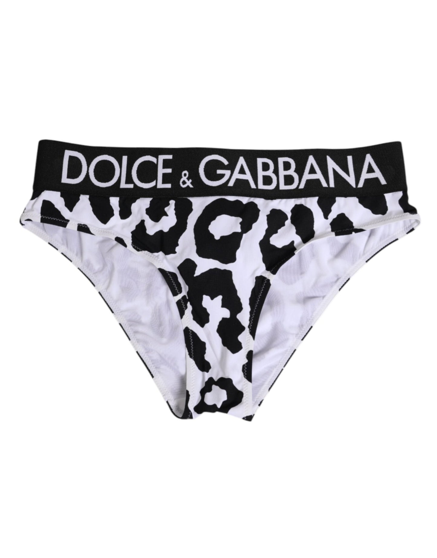 Dolce & Gabbana White Leopard Nylon High Waist Panty Underwear – IT2 | S par Dolce & Gabbana | Disponible sur Sandy Store ByNet