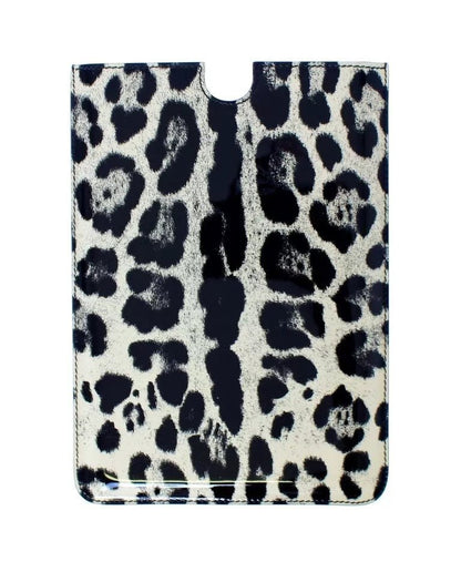 Dolce & Gabbana White Leopard Pattern Leather eBook Cover Tablet Case – par Dolce & Gabbana | Disponible sur Sandy Store ByNet
