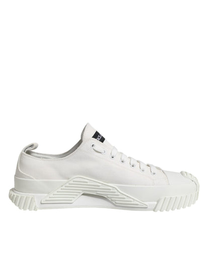 Dolce & Gabbana White Logo Graffiti Low Top Sneakers Shoes – EU44.5/US11.5 par Dolce & Gabbana | Disponible sur Sandy Store ByNet