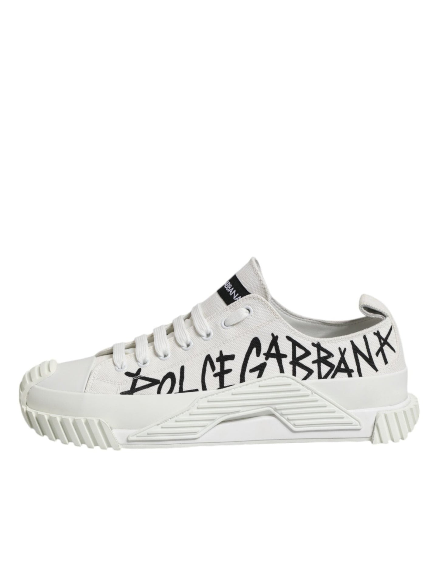 Dolce & Gabbana White Logo Graffiti Low Top Sneakers Shoes – EU44.5/US11.5 par Dolce & Gabbana | Disponible sur Sandy Store ByNet