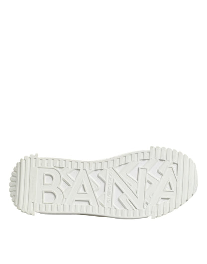 Dolce & Gabbana White Logo Graffiti Low Top Sneakers Shoes – EU44.5/US11.5 par Dolce & Gabbana | Disponible sur Sandy Store ByNet