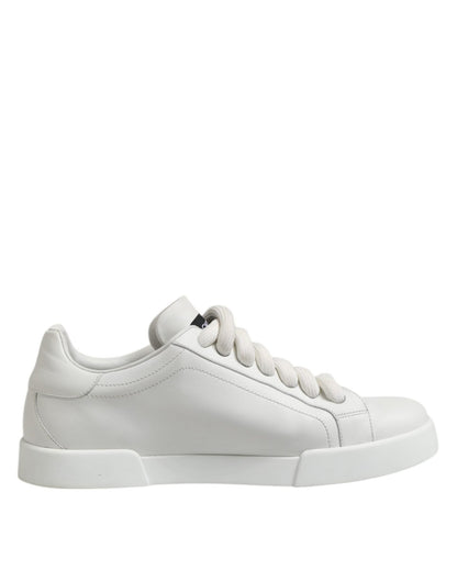 Dolce & Gabbana White Logo Lace Up Low Top Men Sneakers Shoes – EU44/US11 par Dolce & Gabbana | Disponible sur Sandy Store ByNet