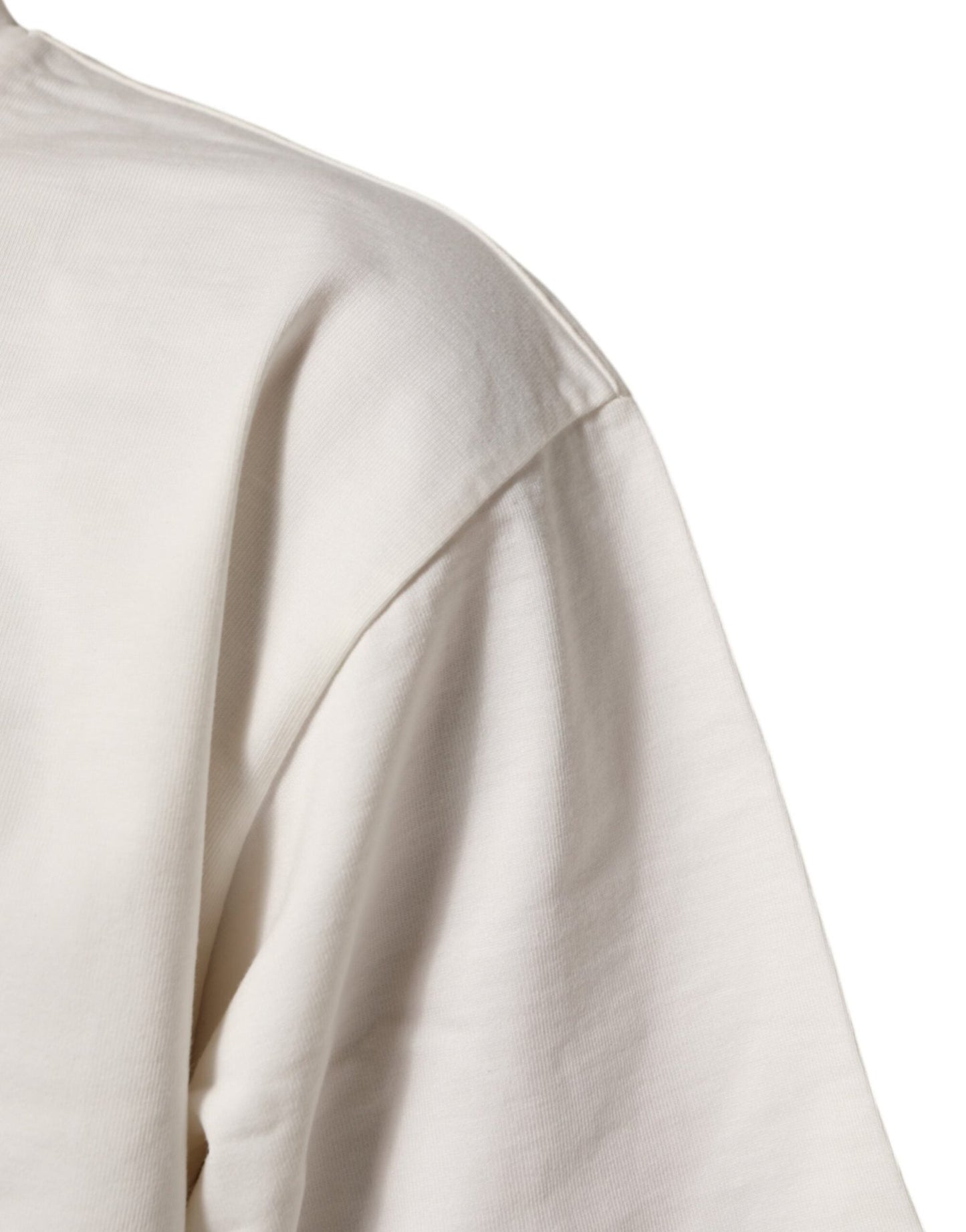 Dolce & Gabbana White Logo Print Cotton Crew Neck Men T-shirt – L par Dolce & Gabbana | Disponible sur Sandy Store ByNet