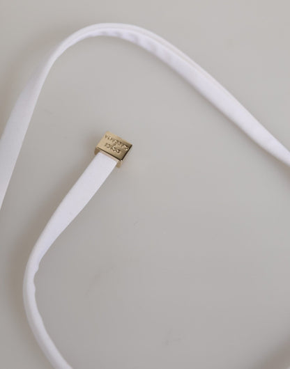 Dolce & Gabbana White Logo Swimsuit 2 Piece Top Bottom Swimwear – IT1 | XS par Dolce & Gabbana | Disponible sur Sandy Store ByNet