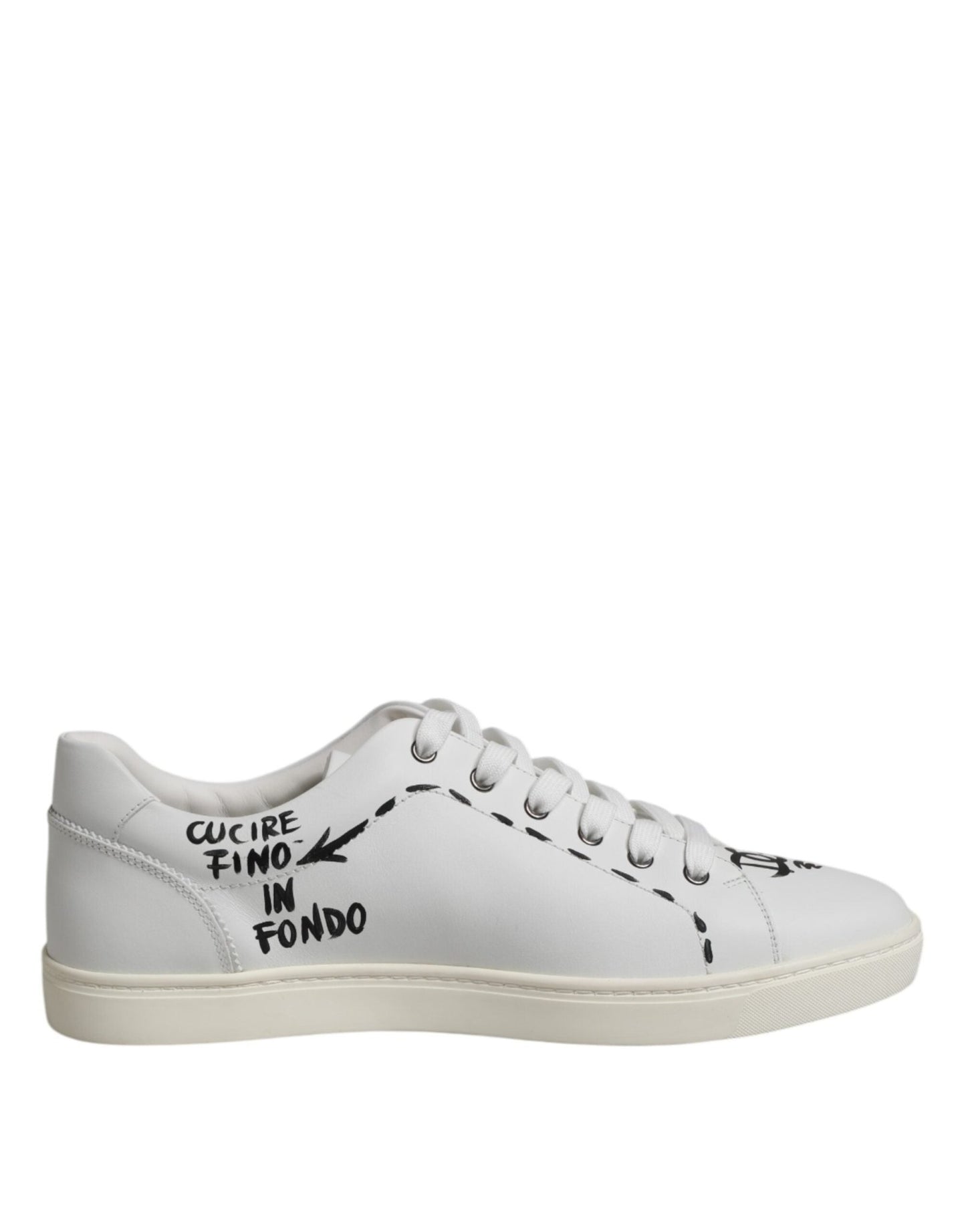 Dolce & Gabbana White London Calf Leather Men Sneakers Shoes – EU39/US6 par Dolce & Gabbana | Disponible sur Sandy Store ByNet