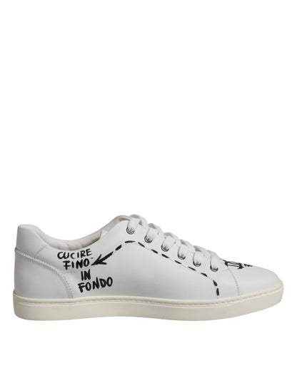 Dolce & Gabbana White London Calf Leather Men Sneakers Shoes – EU39/US6 par Dolce & Gabbana | Disponible sur Sandy Store ByNet