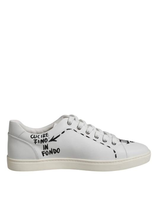 Dolce & Gabbana White London Calf Leather Men Sneakers Shoes – EU39/US6 par Dolce & Gabbana | Disponible sur Sandy Store ByNet