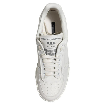 Dolce & Gabbana White Miami Leather Low Top Men Sneakers Shoes – EU40/US7 par Dolce & Gabbana | Disponible sur Sandy Store ByNet