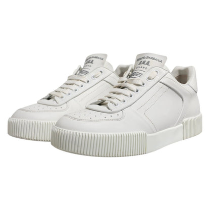 Dolce & Gabbana White Miami Leather Low Top Men Sneakers Shoes – EU40/US7 par Dolce & Gabbana | Disponible sur Sandy Store ByNet