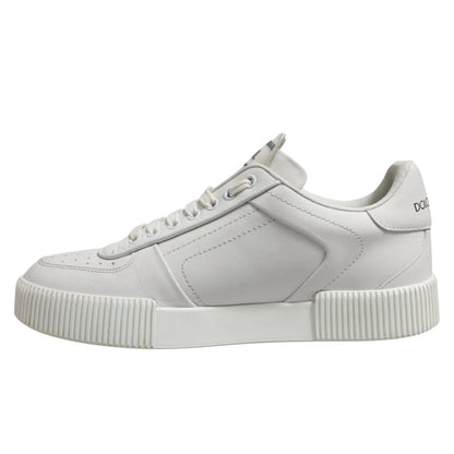 Dolce & Gabbana White Miami Leather Low Top Men Sneakers Shoes – EU40/US7 par Dolce & Gabbana | Disponible sur Sandy Store ByNet