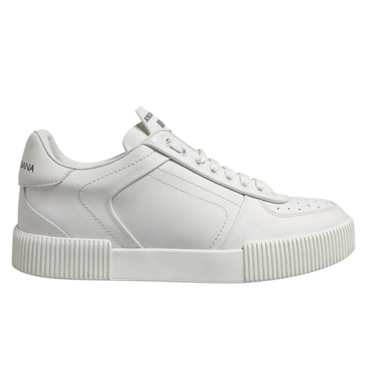 Dolce & Gabbana White Miami Leather Low Top Men Sneakers Shoes – EU40/US7 par Dolce & Gabbana | Disponible sur Sandy Store ByNet