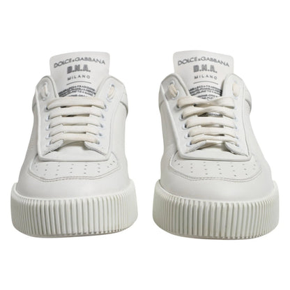 Dolce & Gabbana White Miami Leather Low Top Men Sneakers Shoes – EU40/US7 par Dolce & Gabbana | Disponible sur Sandy Store ByNet