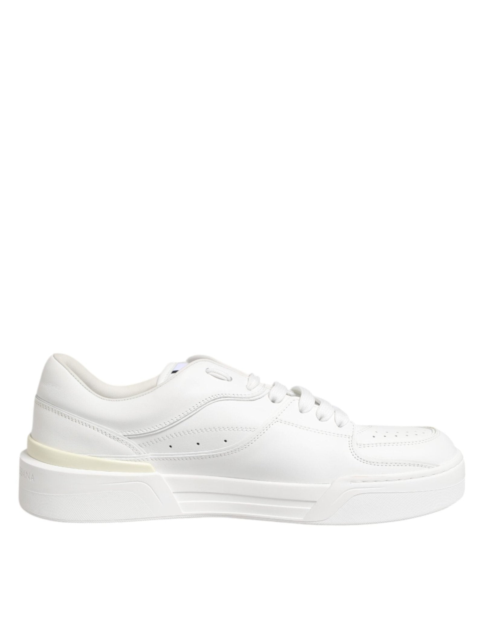 Dolce & Gabbana White Miami Leather Low Top Sneakers Shoes – EU40/US7 par Dolce & Gabbana | Disponible sur Sandy Store ByNet