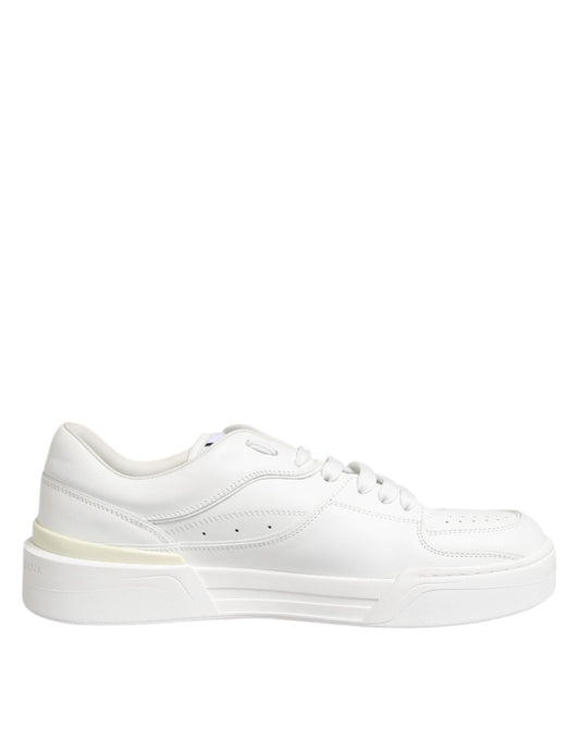Dolce & Gabbana White Miami Leather Low Top Sneakers Shoes – EU40/US7 par Dolce & Gabbana | Disponible sur Sandy Store ByNet