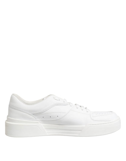 Dolce & Gabbana White Miami Leather Low Top Sneakers Shoes – EU42/US9 par Dolce & Gabbana | Disponible sur Sandy Store ByNet